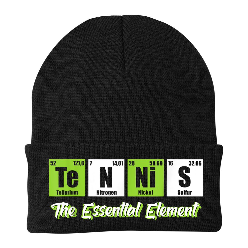 The Essential Element Funny Love Tennis Sience Beanie