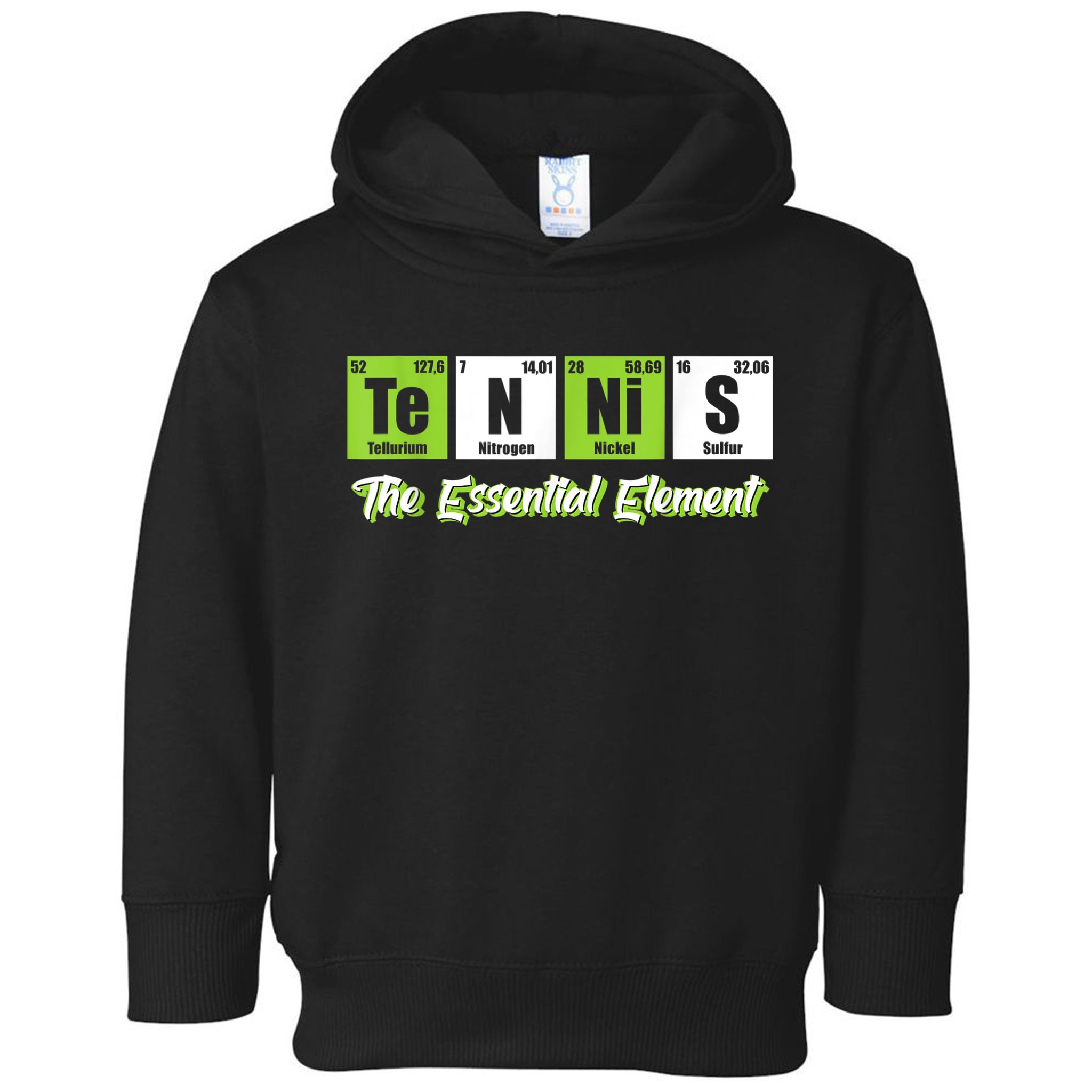 The Essential Element Funny Love Tennis Sience Toddler Hoodie