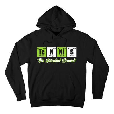 The Essential Element Funny Love Tennis Sience Tall Hoodie