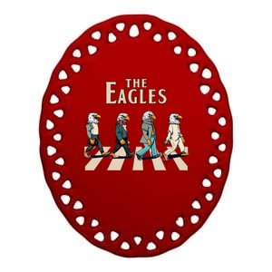 The Eagles_ Eagles Flying Birds Inspirational Music Bands Ceramic Oval Ornament