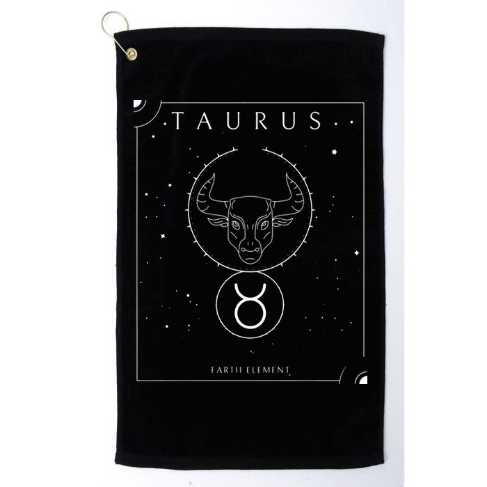 Taurus Earth Element Zodiac Golf Towel