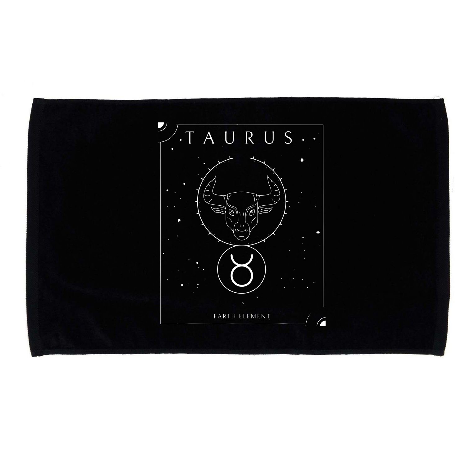 Taurus Earth Element Zodiac Microfiber Hand Towel