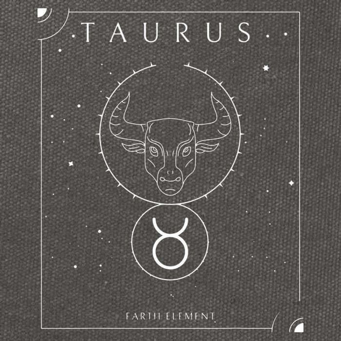 Taurus Earth Element Zodiac Cotton Canvas Backpack