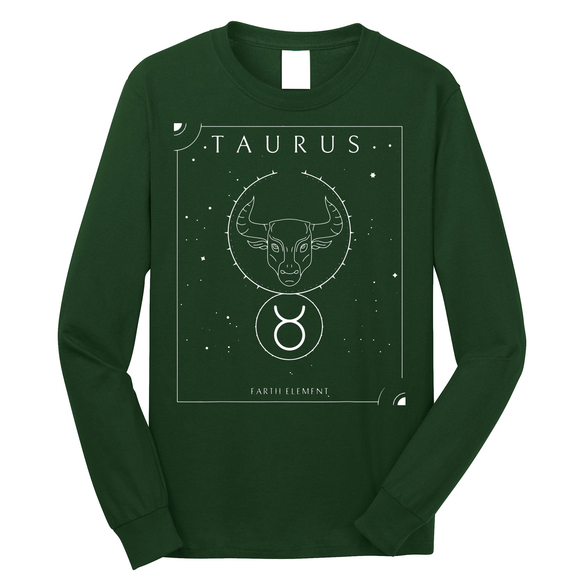 Taurus Earth Element Zodiac Long Sleeve Shirt