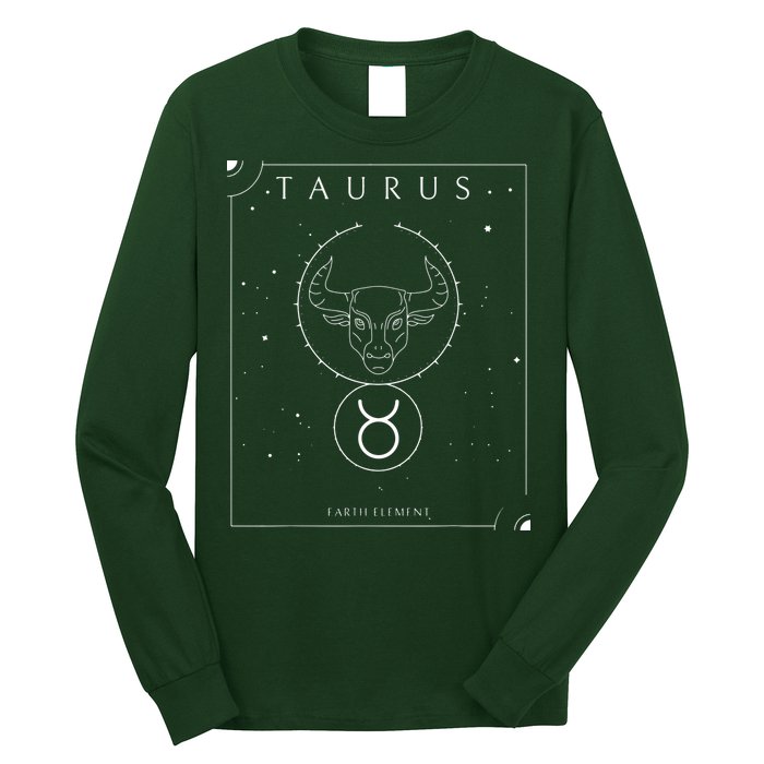 Taurus Earth Element Zodiac Long Sleeve Shirt