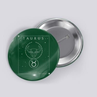 Taurus Earth Element Zodiac Button