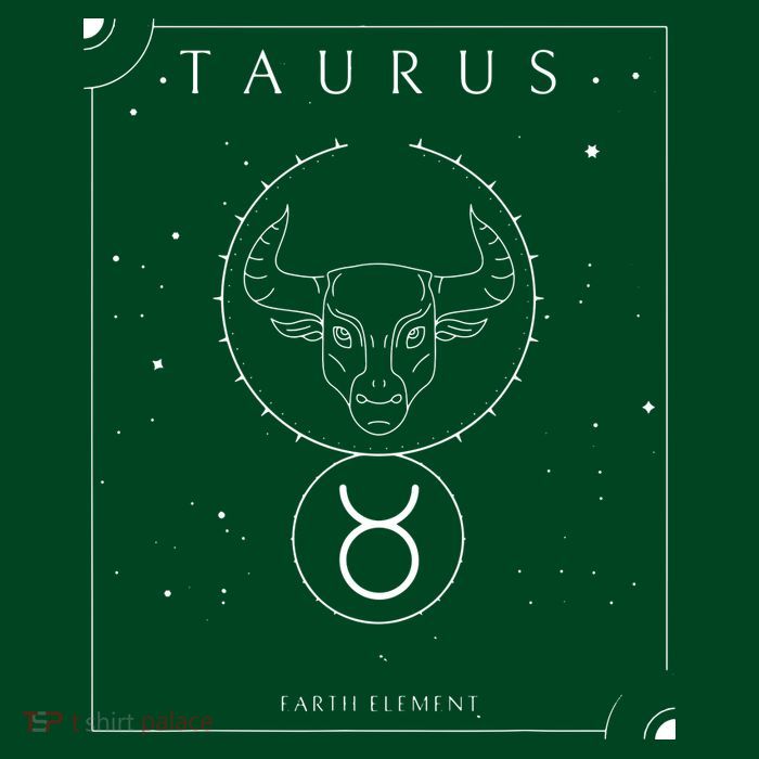 Taurus Earth Element Zodiac Button