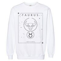 Taurus Earth Element Zodiac Garment-Dyed Sweatshirt