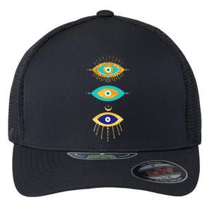 The Evil Eye Curse Protection Flexfit Unipanel Trucker Cap