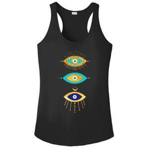 The Evil Eye Curse Protection Ladies PosiCharge Competitor Racerback Tank