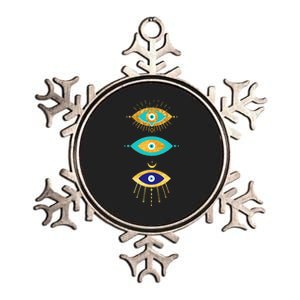 The Evil Eye Curse Protection Metallic Star Ornament