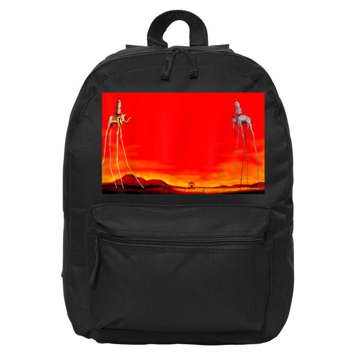 The Elephants Famous Painting By Dali 16 in Basic Backpack