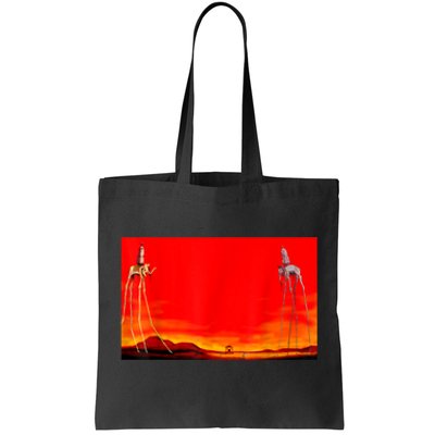 The Elephants Famous Painting By Dali Tote Bag