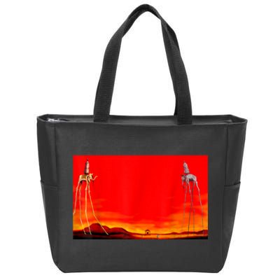 The Elephants Famous Painting By Dali Zip Tote Bag