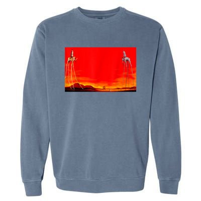 The Elephants Famous Painting By Dali Garment-Dyed Sweatshirt