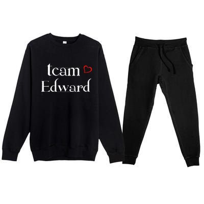 Team Edward Forks Washington La Push Baby Premium Crewneck Sweatsuit Set