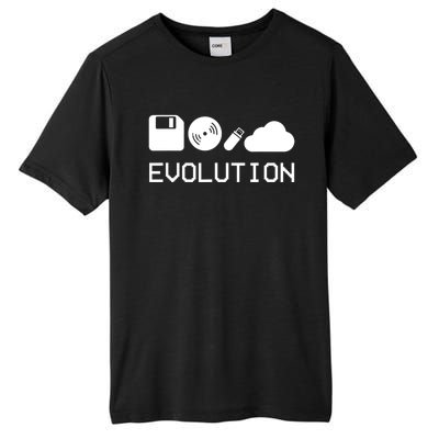 Technology Evolution Floppy Disk To The Cloud Tall Fusion ChromaSoft Performance T-Shirt