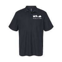 Technology Evolution Floppy Disk To The Cloud Softstyle Adult Sport Polo