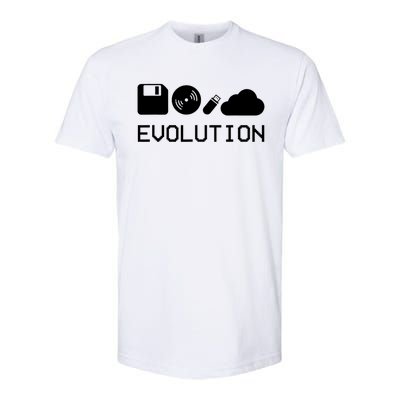 Technology Evolution Floppy Disk To The Cloud Softstyle CVC T-Shirt