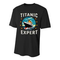 Titanic Expert Funny Rms Titanic Birthday Youth Performance Sprint T-Shirt