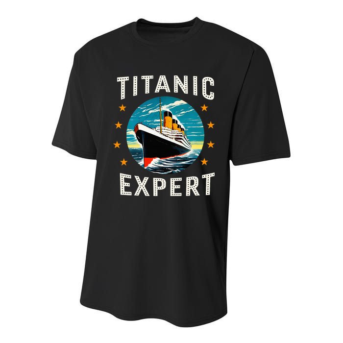 Titanic Expert Funny Rms Titanic Birthday Youth Performance Sprint T-Shirt