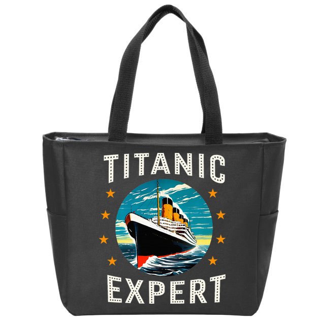 Titanic Expert Funny Rms Titanic Birthday Zip Tote Bag