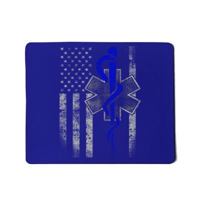 Twosided Emt / First Responder Flag Gift Cute Gift Mousepad