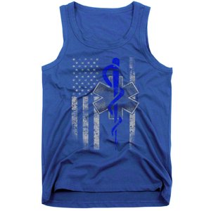 Twosided Emt / First Responder Flag Gift Cute Gift Tank Top