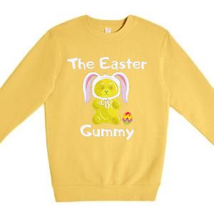 The Easter Gummy Bear Funny Easter Cute Yellow Premium Crewneck Sweatshirt