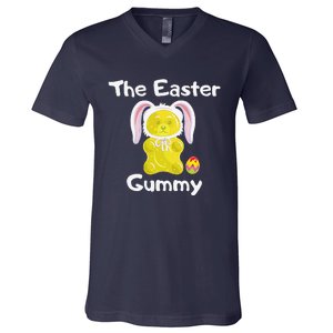 The Easter Gummy Bear Funny Easter Cute Yellow V-Neck T-Shirt