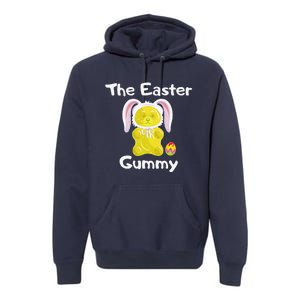 The Easter Gummy Bear Funny Easter Cute Yellow Premium Hoodie