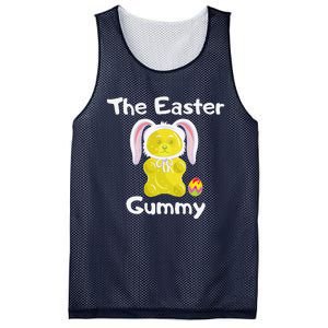 The Easter Gummy Bear Funny Easter Cute Yellow Mesh Reversible Basketball Jersey Tank