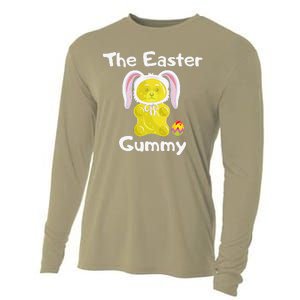 The Easter Gummy Bear Funny Easter Cute Yellow Cooling Performance Long Sleeve Crew