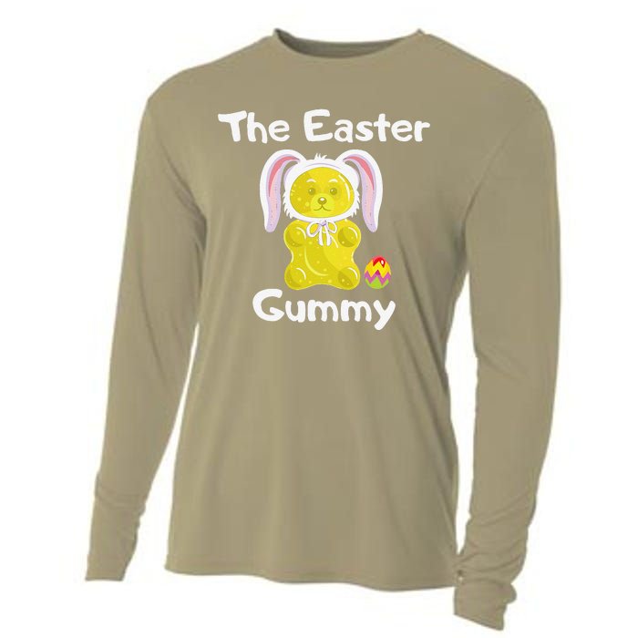 The Easter Gummy Bear Funny Easter Cute Yellow Cooling Performance Long Sleeve Crew