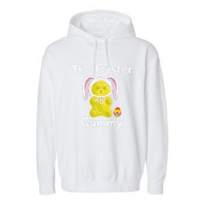 The Easter Gummy Bear Funny Easter Cute Yellow Garment-Dyed Fleece Hoodie