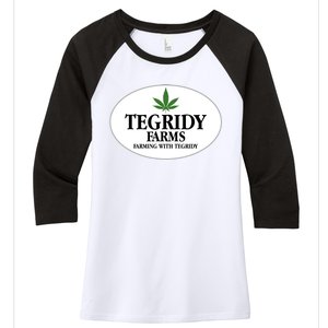 Tegridy Farms Women's Tri-Blend 3/4-Sleeve Raglan Shirt