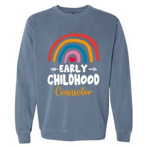 Teacher Early Hood Counselor Preschool Head Start Crew Cool Gift Garment-Dyed Sweatshirt