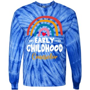 Teacher Early Hood Counselor Preschool Head Start Crew Cool Gift Tie-Dye Long Sleeve Shirt