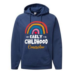 Teacher Early Hood Counselor Preschool Head Start Crew Cool Gift Performance Fleece Hoodie