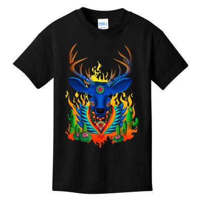 Third Eye Huichol Deer Kids T-Shirt