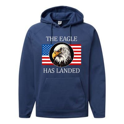 The Eagle Has Landed Performance Fleece Hoodie