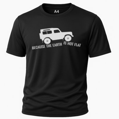 The Earth Is Not Flat 4x4 Rover Across Land Off Road Cooling Performance Crew T-Shirt