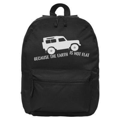 The Earth Is Not Flat 4x4 Rover Across Land Off Road 16 in Basic Backpack