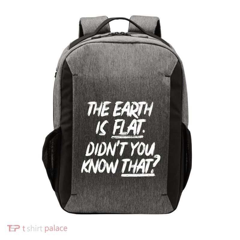 The Earth Is Flat DidnT You Know That Yoongi Flat Earth Vector Backpack