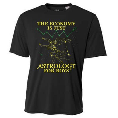 The Economy Is Just Astrology For Boy Cooling Performance Crew T-Shirt