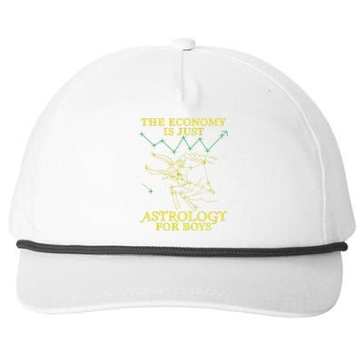 The Economy Is Just Astrology For Boy Snapback Five-Panel Rope Hat