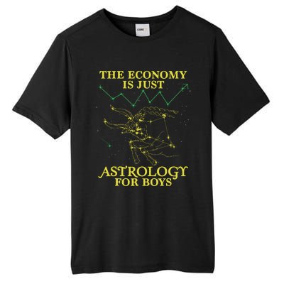 The Economy Is Just Astrology For Boy Tall Fusion ChromaSoft Performance T-Shirt