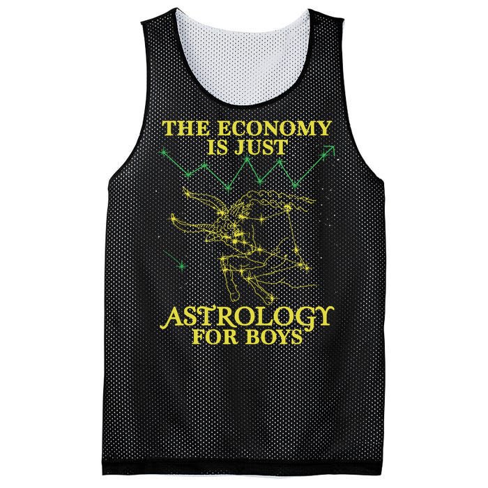 The Economy Is Just Astrology For Boy Mesh Reversible Basketball Jersey Tank