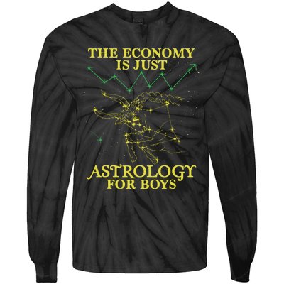 The Economy Is Just Astrology For Boy Tie-Dye Long Sleeve Shirt