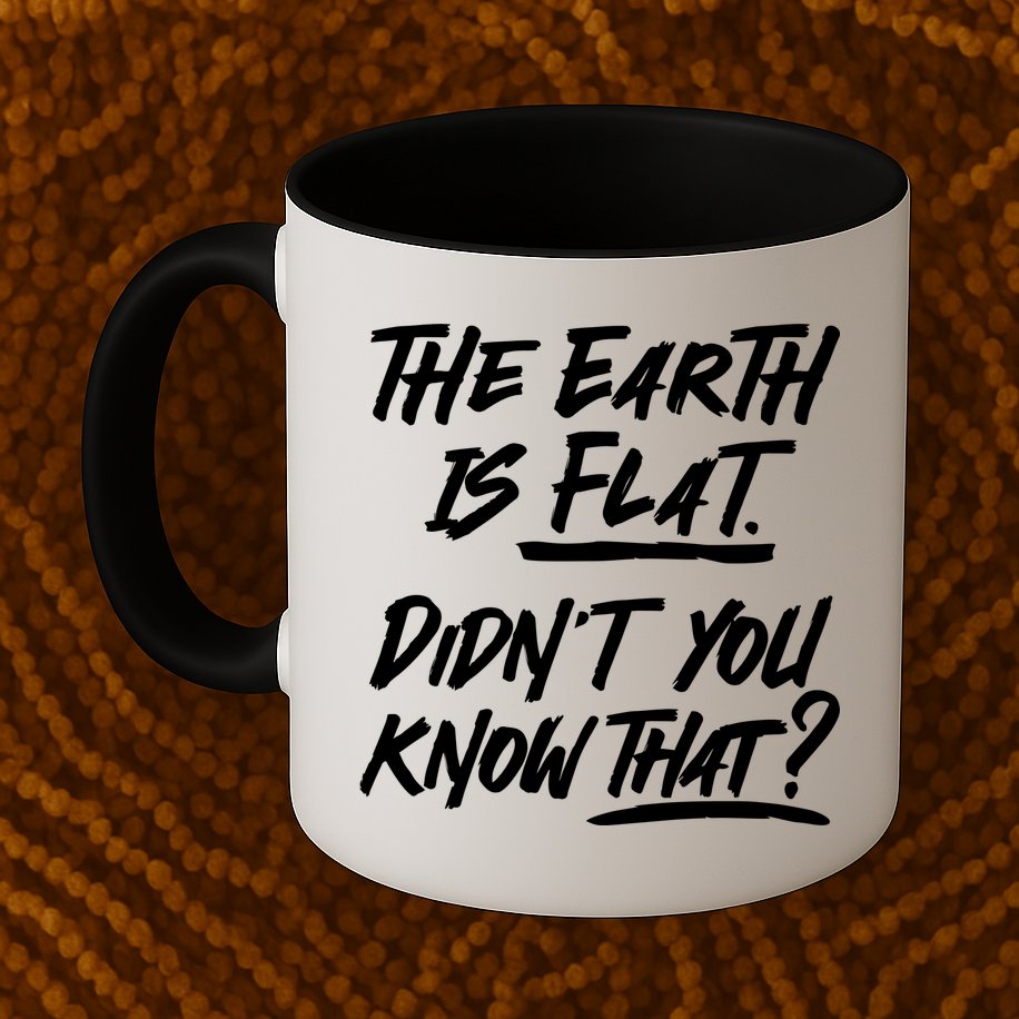 The Earth Is Flat Didnt You Know That Mug